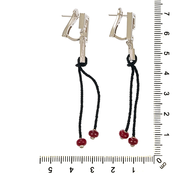 Clipstecker, 18K, Weißgold, Rubine