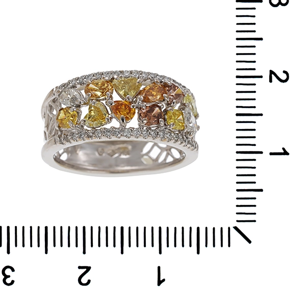 Ring, 18K, Weißgold, Diamanten, Brillanten