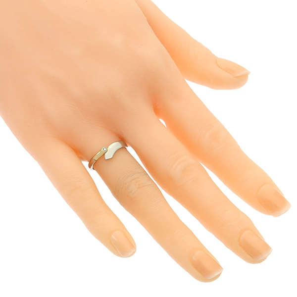 Diamantring, 950Pt, Platin/Gelbgold, Brillant