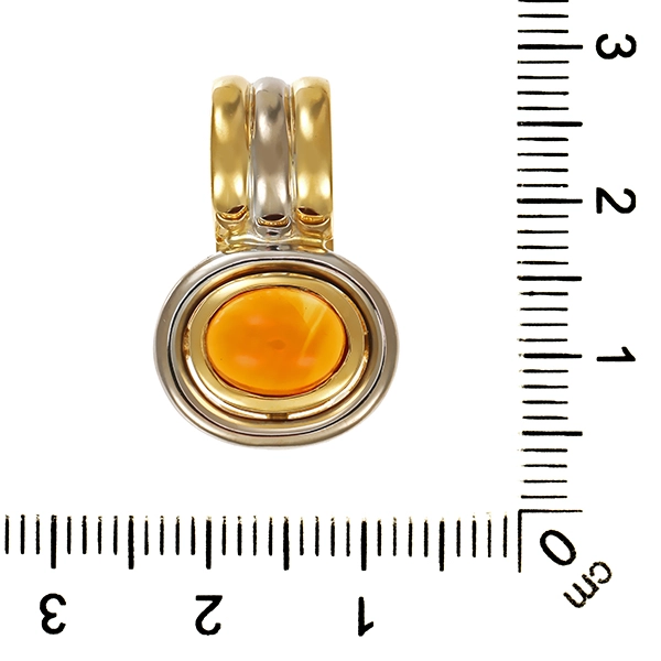 Anhänger, 18K, Gelbgold, Citrin