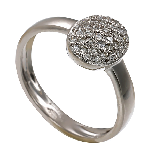 Diamantring, 18K, Weißgold, Brillanten 0,28 ct