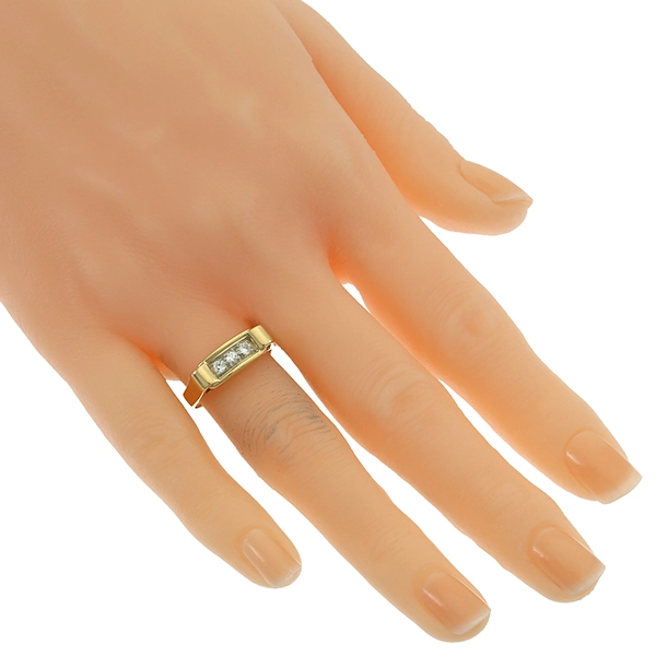 Diamantring, 18K, Gelbgold, Brillanten 0,15 ct