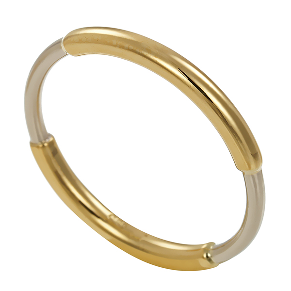 Ring, 14K, Gelb-/Weißgold