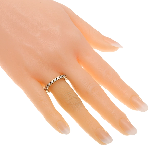 Memoirering, 14K, Gelbgold, Brillanten 0,50 ct