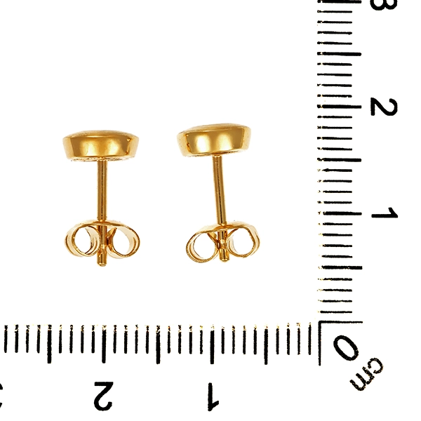 Ohrstecker, 14K, Gelb-/Weißgold, Brillanten