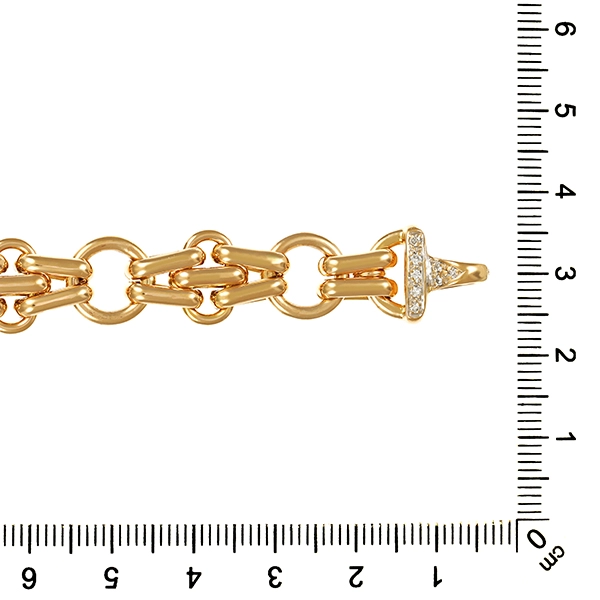 Armband, 14K, Gelbgold, Brillanten