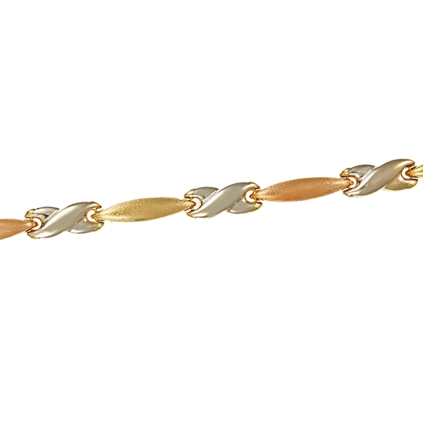 Armband, 14K, Rot-/Gelb-/Weißgold