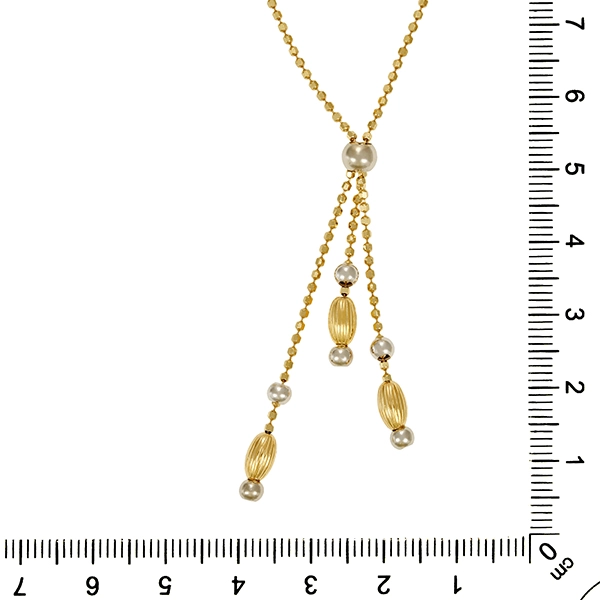 Collier, 14K, Gelb/Weißgold