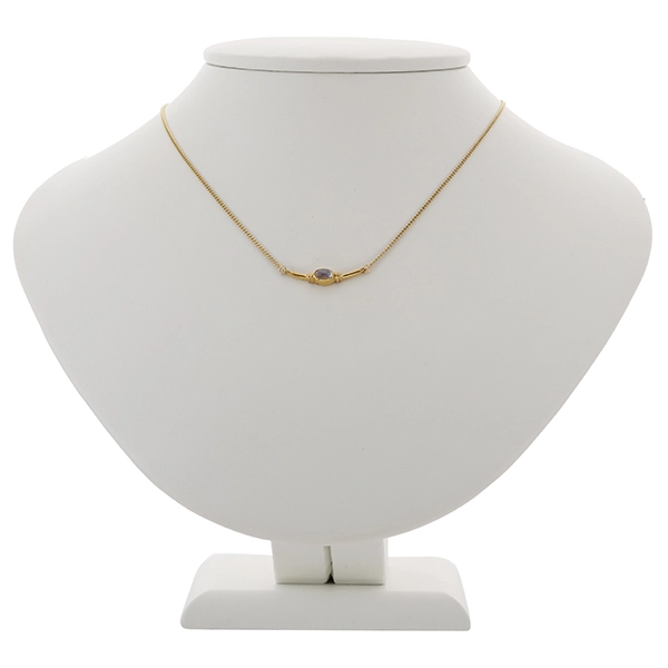 Collier, 8K, Gelbgold, Mondstein