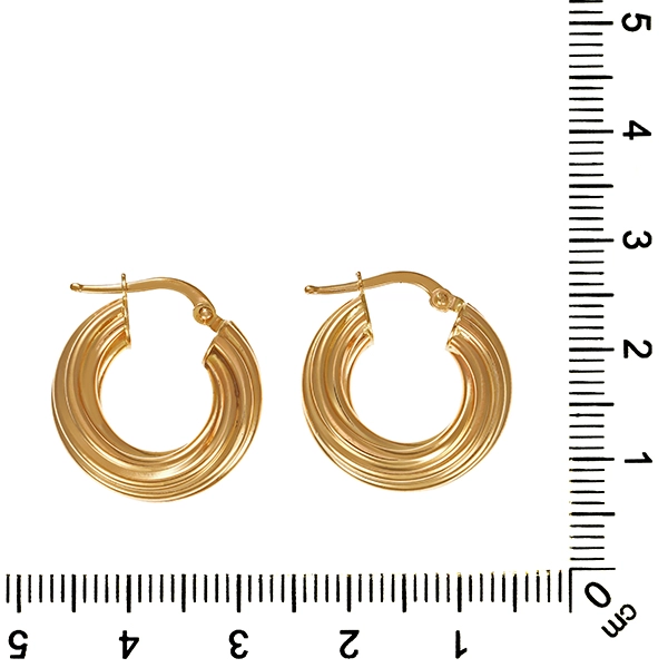 Creolen, 14K, Gelbgold
