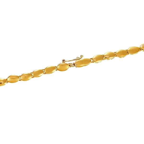 Collier, 18K, Gelb-/Weißgold, Brillant, Saphir