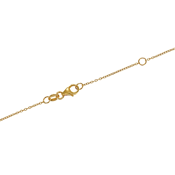 Collier, 9K, Gelbgold, Brillanten