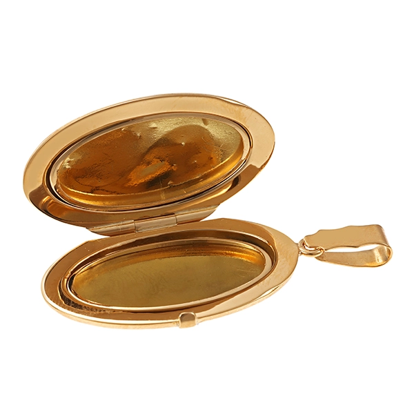 Anhänger, 18K, Gelbgold, Medaillon