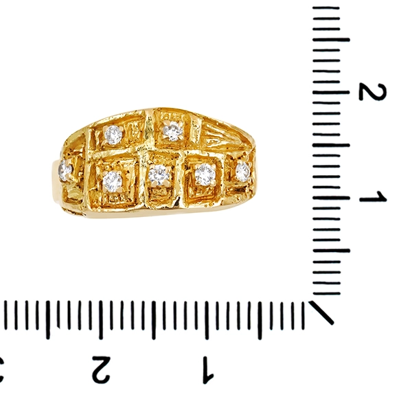 Diamantring, 18K, Gelbgold, Brillant