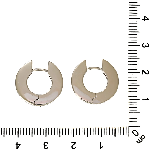 Creolen, 14K, Weißgold