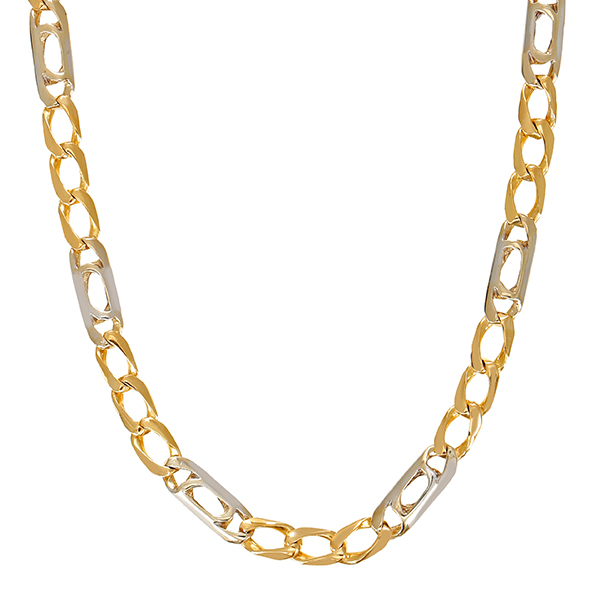 Kette, 18K, Gelb-/Weißgold, L51cm