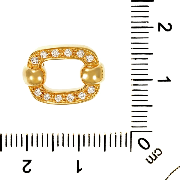 Anhänger, 18K, Gelbgold, Brillanten