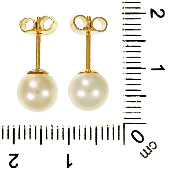 Ohrstecker, 14K, Gelbgold, Perlen