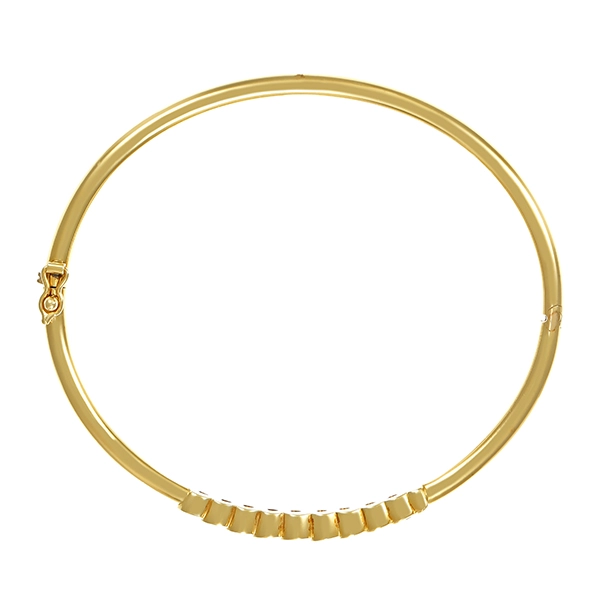 Armreif, 14K, Gelbgold, Brillanten