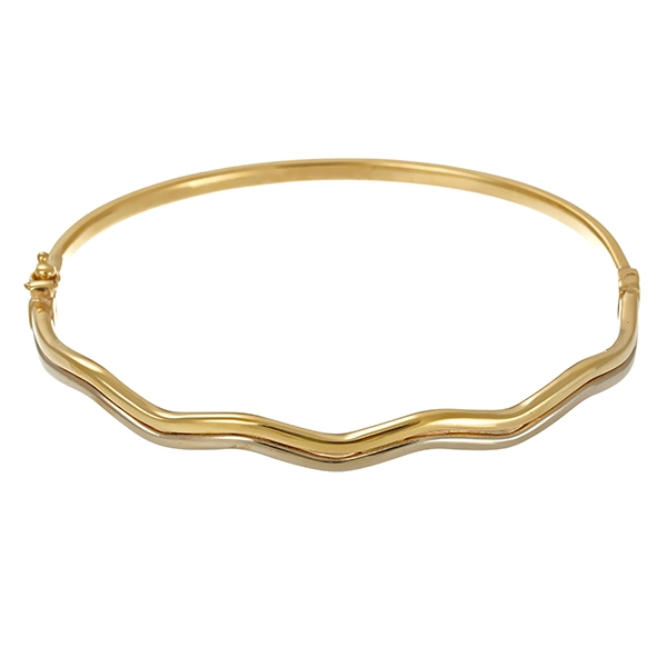 Armreif, 8K, Gelb-/Weißgold