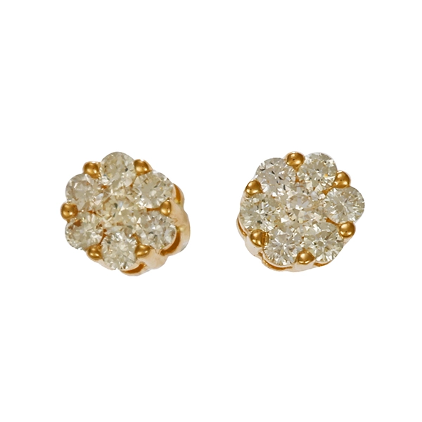 Ohrstecker, 14K, Gelbgold, Brillanten