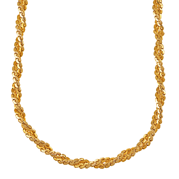 Goldkette,  14K, Gelbgold