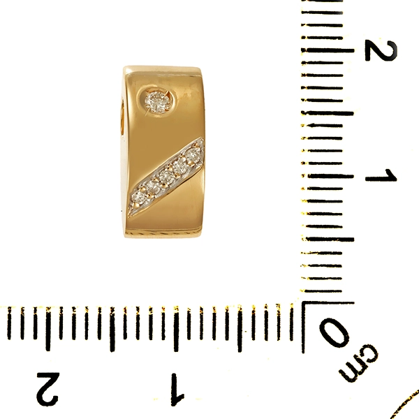 Anhänger, 14K, Gelbgold, Brillanten