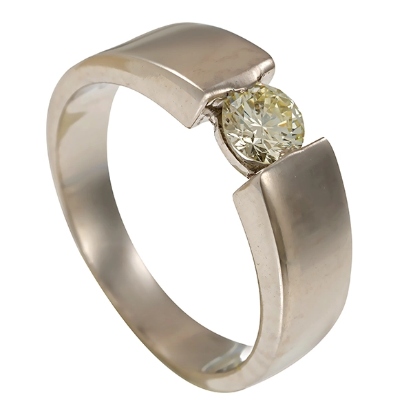 Brillantring, 14K, Weißgold, 0,30ct