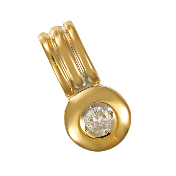 Anhänger, 18K, Gelbgold, Brillant