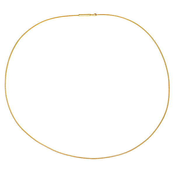 Collier, 18K, Gelbgold, Omega-