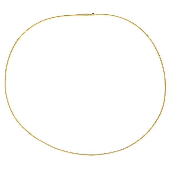 Collier, 18K, Gelbgold, Omega-