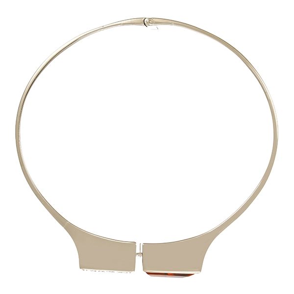 Armreif, 18K, Weißgold, Brillanten, Citrin