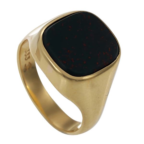 Ring, 8K, Gelbgold, Heliotrop