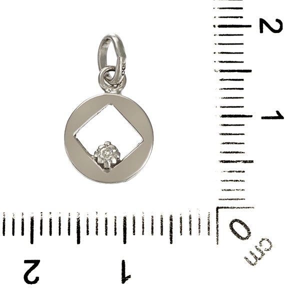 Anhänger, 8K, Gelbgold, Diamant