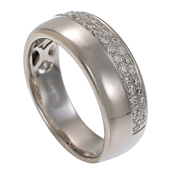 Brillantring, 14K, Weißgold