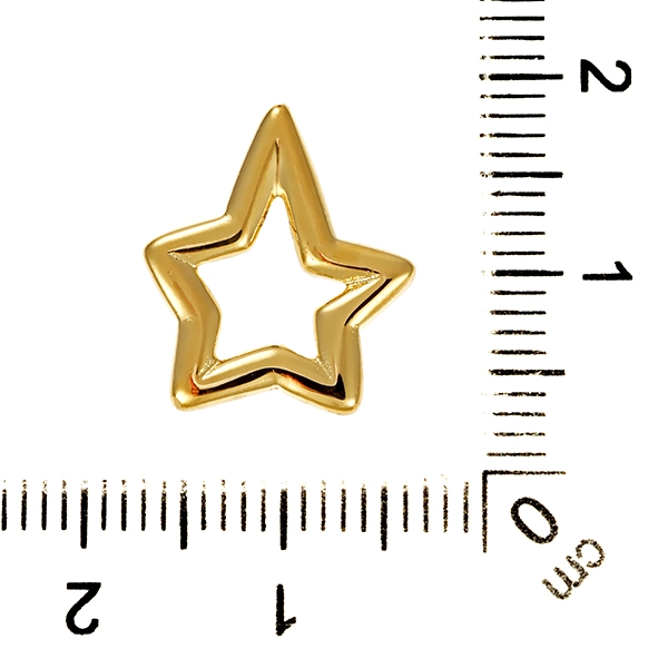 Anhänger, 18K, Gelbgold, Stern Christ