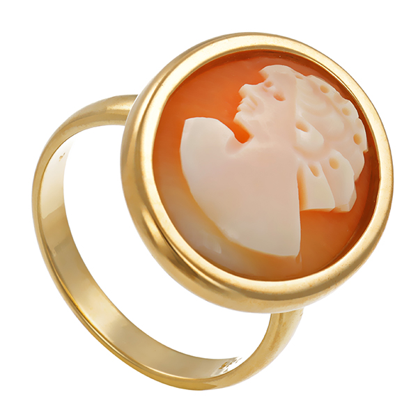 Ring, 14K, Gelbgold, Gemme