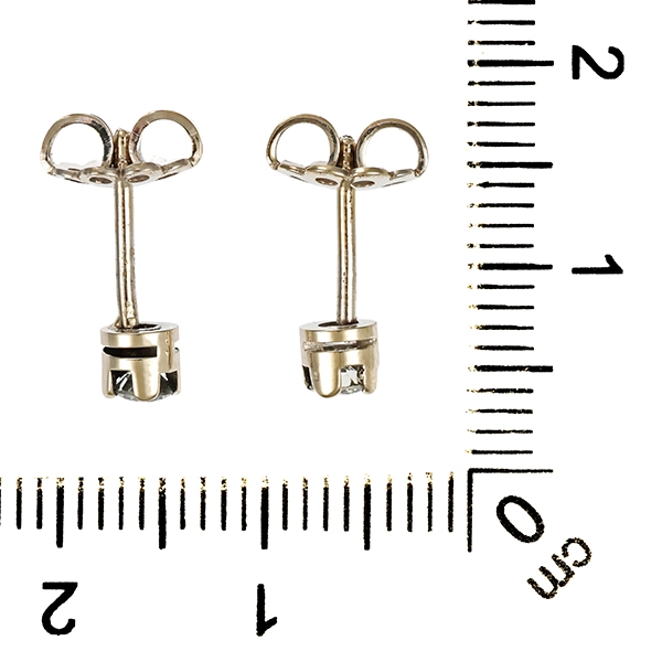 Ohrstecker, 14K, Weißgold, Brillanten