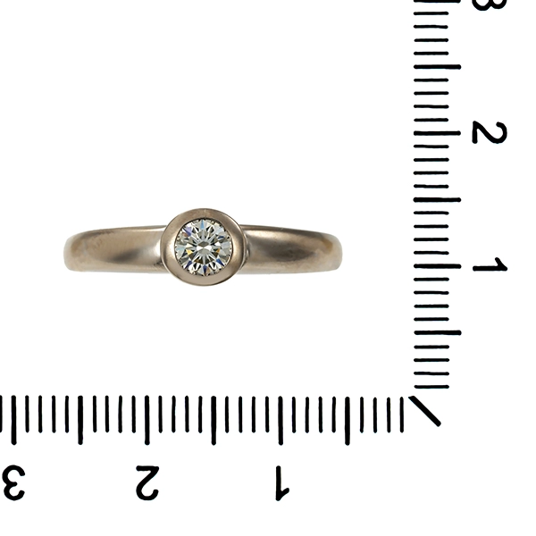 Diamantring, 14K, Weißgold, Brillant 0,25 ct