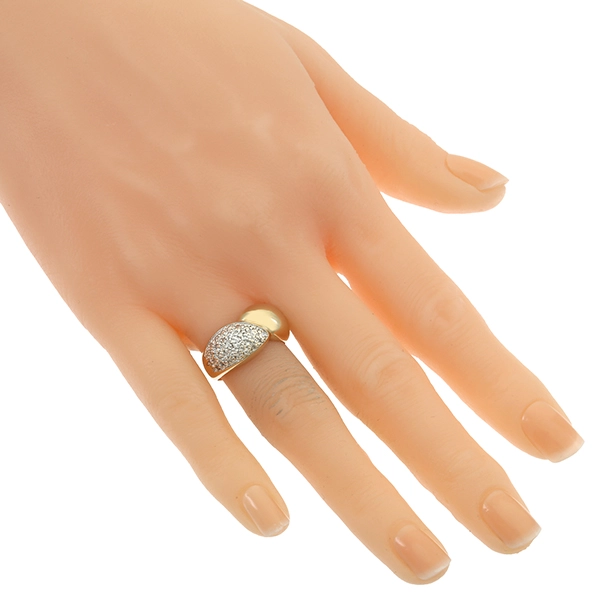 Diamantring, 14K, Gelb-/Weißgold, Brillanten