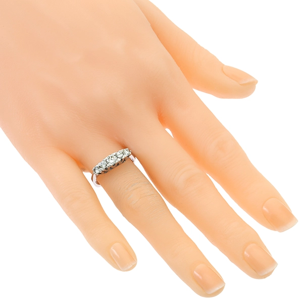 Diamantring, 14K, Weißgold, Brillanten 0,70 ct