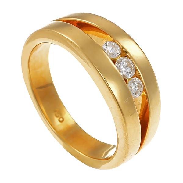 Diamantring, 18K, Gelbgold, Brillanten 0,21 ct, Jette Joop