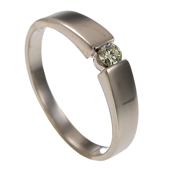 Diamantring, 14K, Weißgold, Brillant