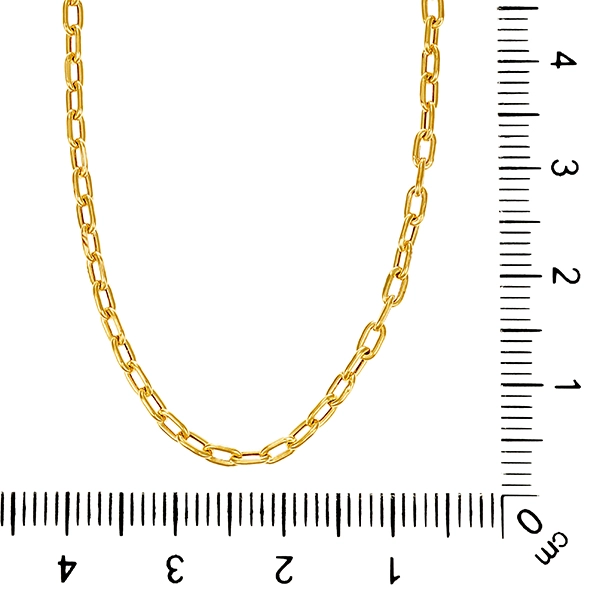 Colllierkette, 9K, Gelbgold, Anker