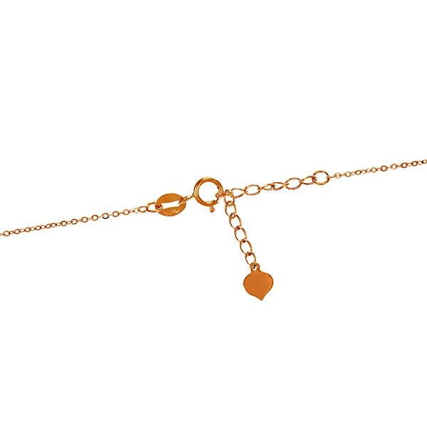 Collier, 18K, Rotgold, Herz