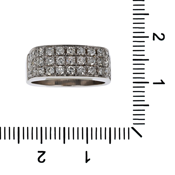 Diamantring, 18K, Weißgold, Diamanten 1,17 ct
