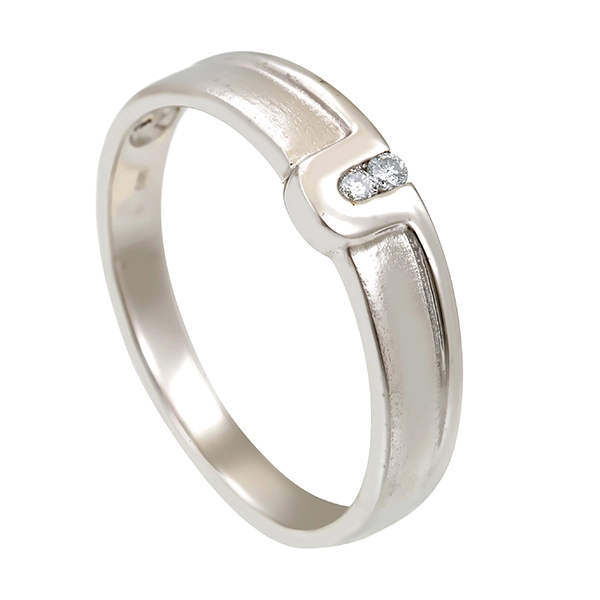 Diamantring, 14K, Weißgold, Brillanten