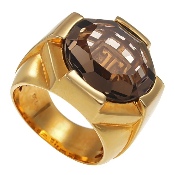 Ring, 18K, Gelbgold, Rauchquarz, Jette Joop