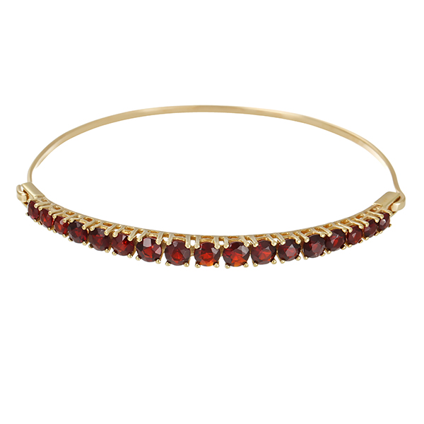 Armreif, 8K, Gelbgold, Granat