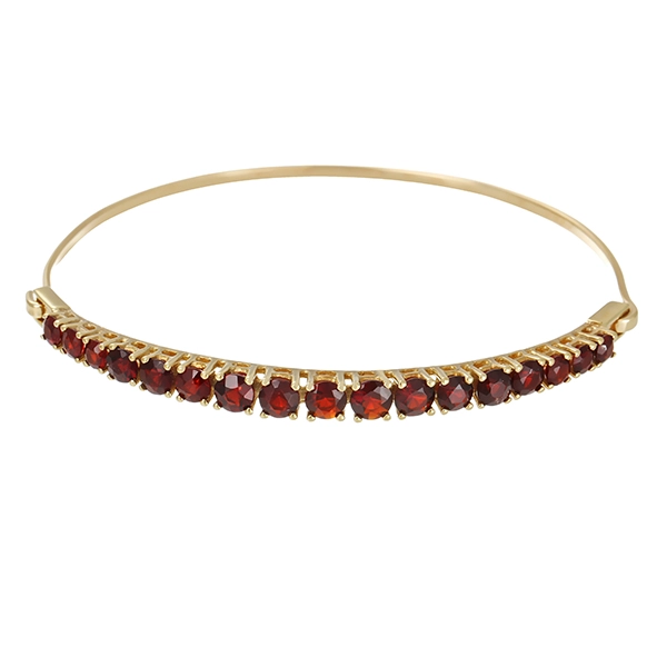Armreif, 8K, Gelbgold, Granat